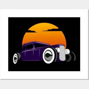 Hotrod Sunrise Posters and Art